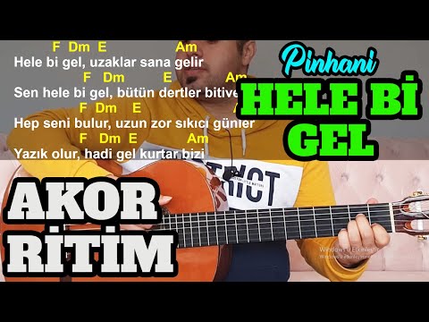 Pinhani - Hele Bi Gel GİTAR DERSİ - 7/8 LİK RİTİM KOLAY ANLATIM