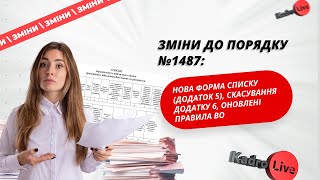 видео: Зміни до Порядку №1487: нова форма списку, скасування додатку 6, оновлені Правила військового обліку картинка: Зміни до Порядку №1487: нова форма списку, скасування додатку 6, оновлені Правила військового обліку