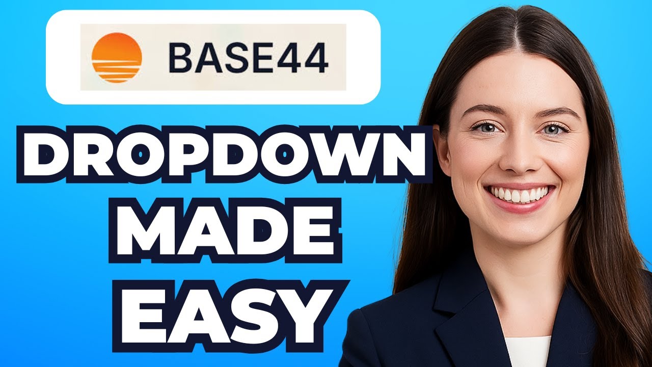 How to Create a Dropdown Menu with Base44 (Easy Guide)