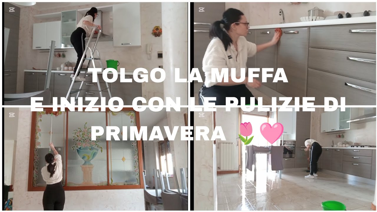 TOLGO LA MUFFA 🦠😷 E INIZIO CON LE PULIZIE DI PRIMAVERA 🌷🩷