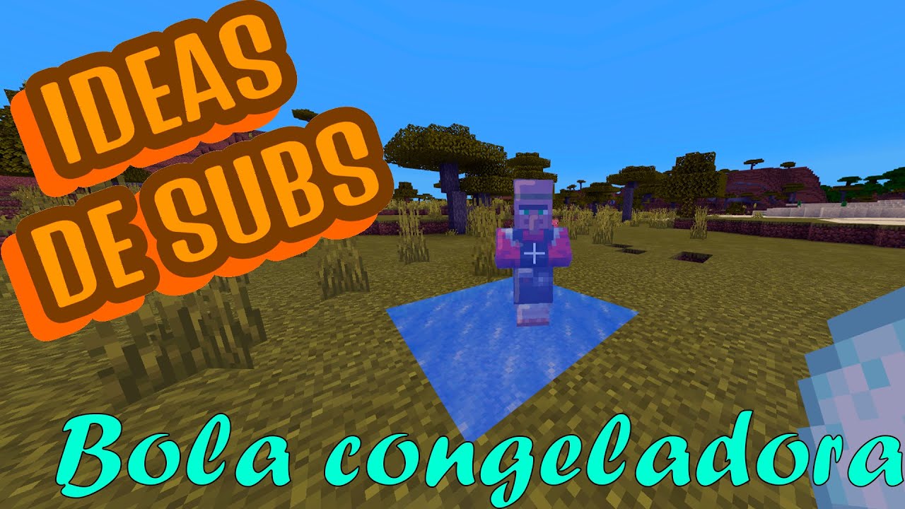 Como hacer BOLA DE NIEVE que CONGELA JUGADORES y SUELO con COMANDOS en