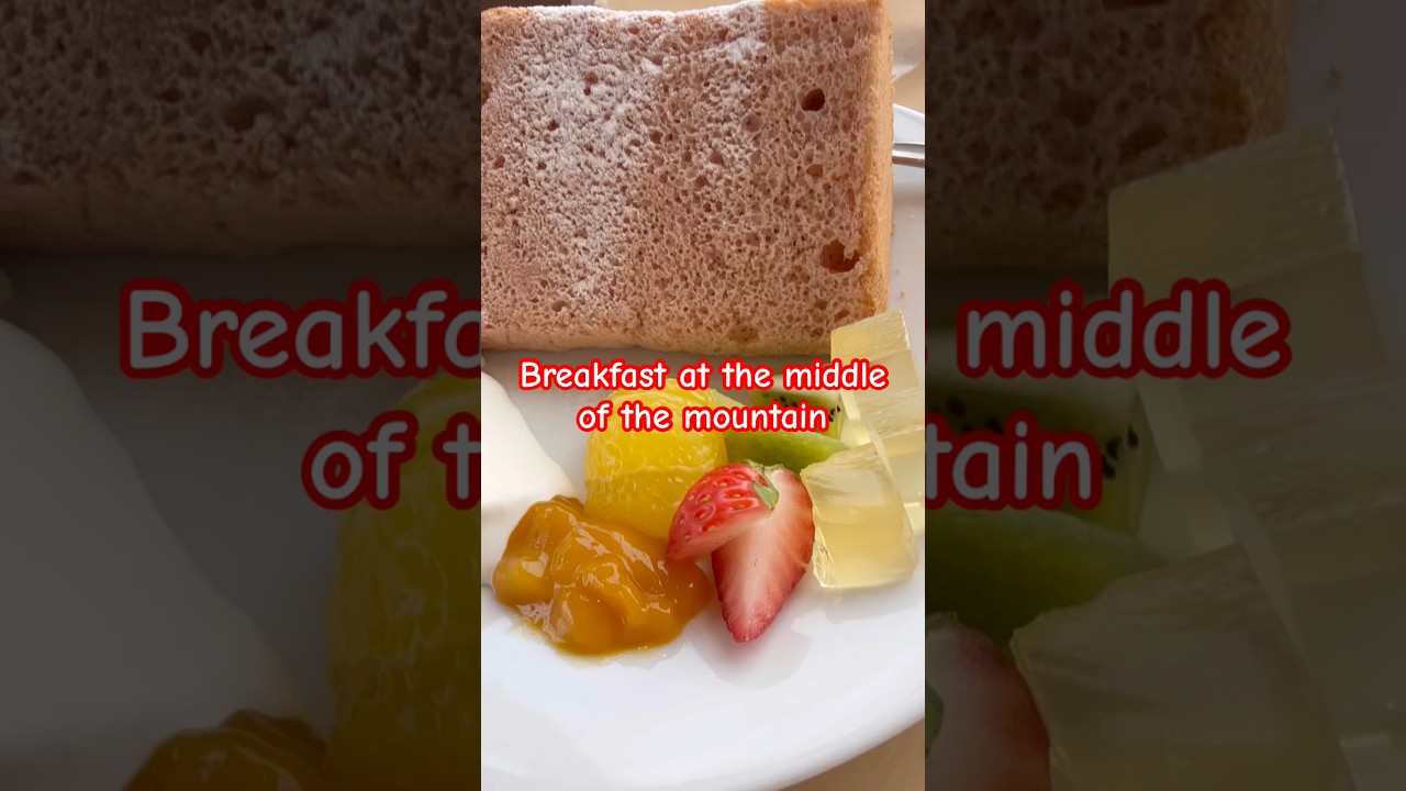 Breakfast in the middle of the mountain Hadano #subscribe #breakfast #mountain #ytshorts #youtube
