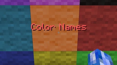 Minecraft color names