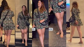 Wow looking Nupur Sanon at the special screening of the film ! hot legs