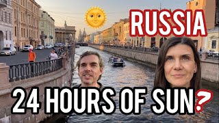 The SUN doesn’t SET in Saint Petersburg, RUSSIA?! (Can you hear the fake sound effects?)