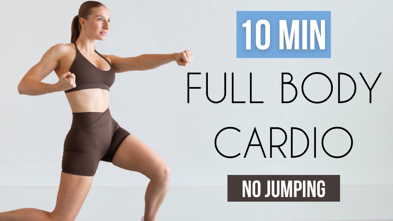 10 MIN Full Body Cardio Workout (No Jumping, No Equipment, No Repeats ...