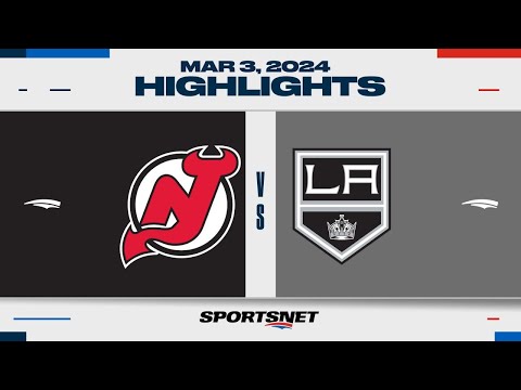 NHL Highlights | Devils vs. Kings - March 3, 2024