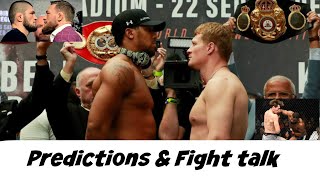 Joshua - Povetkin Predictions and more