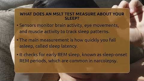 What Does An MSLT Test Measure About Your Sleep? - Sleep Apnea Support Network