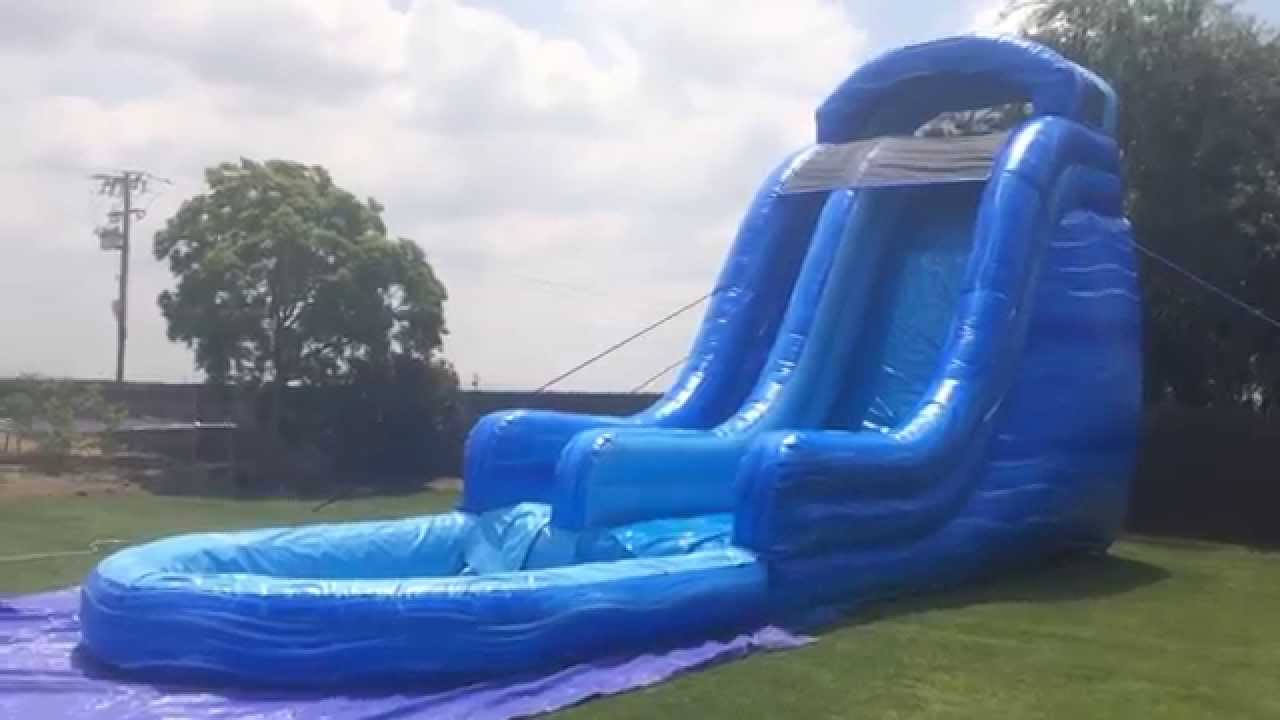 20 ft vertical drop waterslide commercial youtube for rent sign images