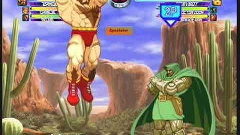 MvC2: Zangief 2x SPD 85% Sequence [vs Servbot] by Tenderloin