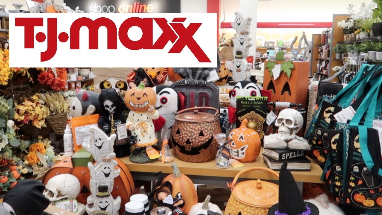 SHOP WITH ME AT TJ MAXX + HAUL HALLOWEEN DECORATIONS YouTube