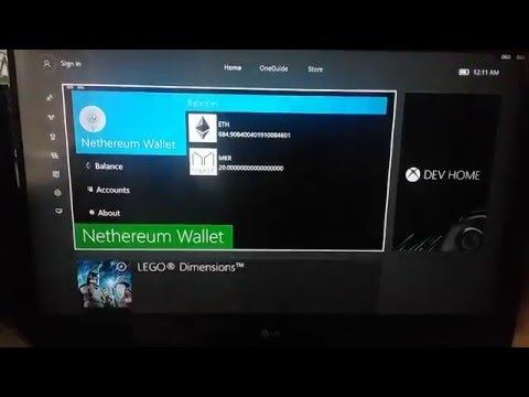 Nethereum Wallet Sample Xbox Demo - Ethereum (xbox, uwp, xamarin forms)