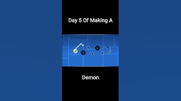 Day 5 Of Making A Demon In Geometry Dash  #gmd #gd #geometrydash #shorts #gaming