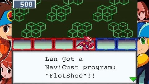 MegaMan Battle Network 3 Blue Version - Shadow Style LV3! "FlotShoe" (PS4)