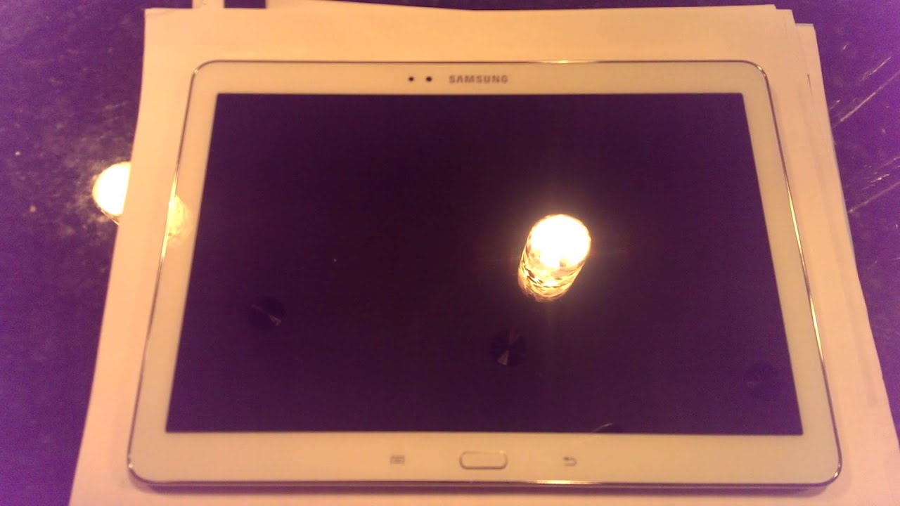 Samsung Note 10.1 2014 screen flickering & reboot YouTube