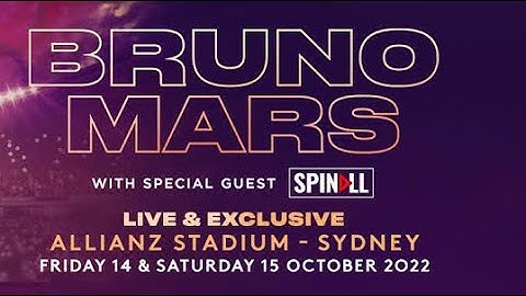 Locked out of heaven by Bruno Mars I Allianz Stadium Sydney LIVE 2022