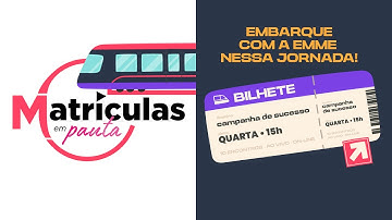 Matrículas em Pauta 12/11 - A VIRADA 2025/2026 - O que a EMME preparou para o show da virada