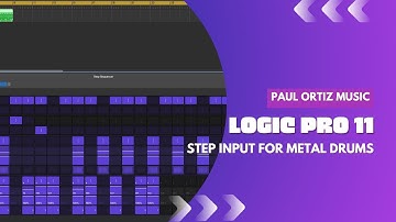 Logic Pro 11 - Step Input and Pattern Regions Drums For Metal/Rock