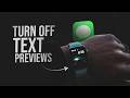 How to Turn Off Text Preview on Apple Watch (tutorial)