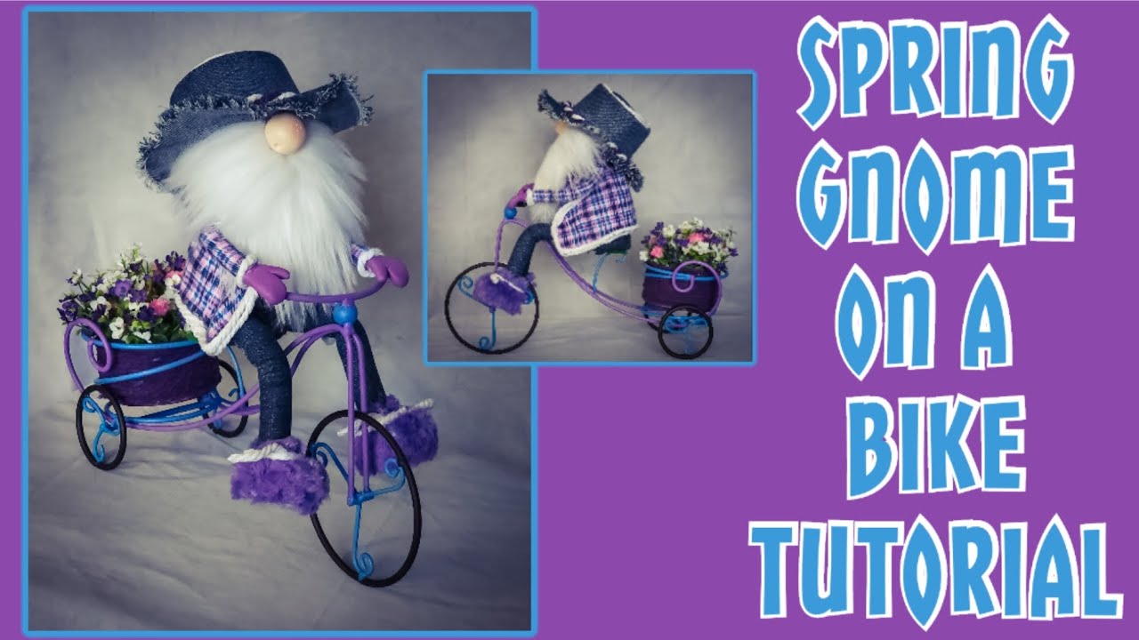 Spring Gnome on a bike tutorial