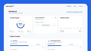 ElevateU Demo – Adaptive SAT/ACT Prep Powered by AI