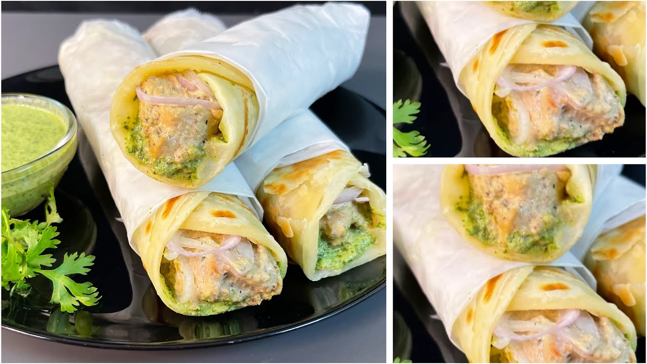Chicken Malai Tikka Rolls | chicken Paratha Roll Recipes By Cooking ...