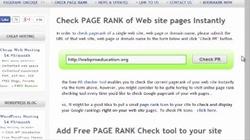 How To Check The Google Page Rank Of Any Website