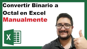 Convertir Binario a Octal en Excel  Manualmente 💪