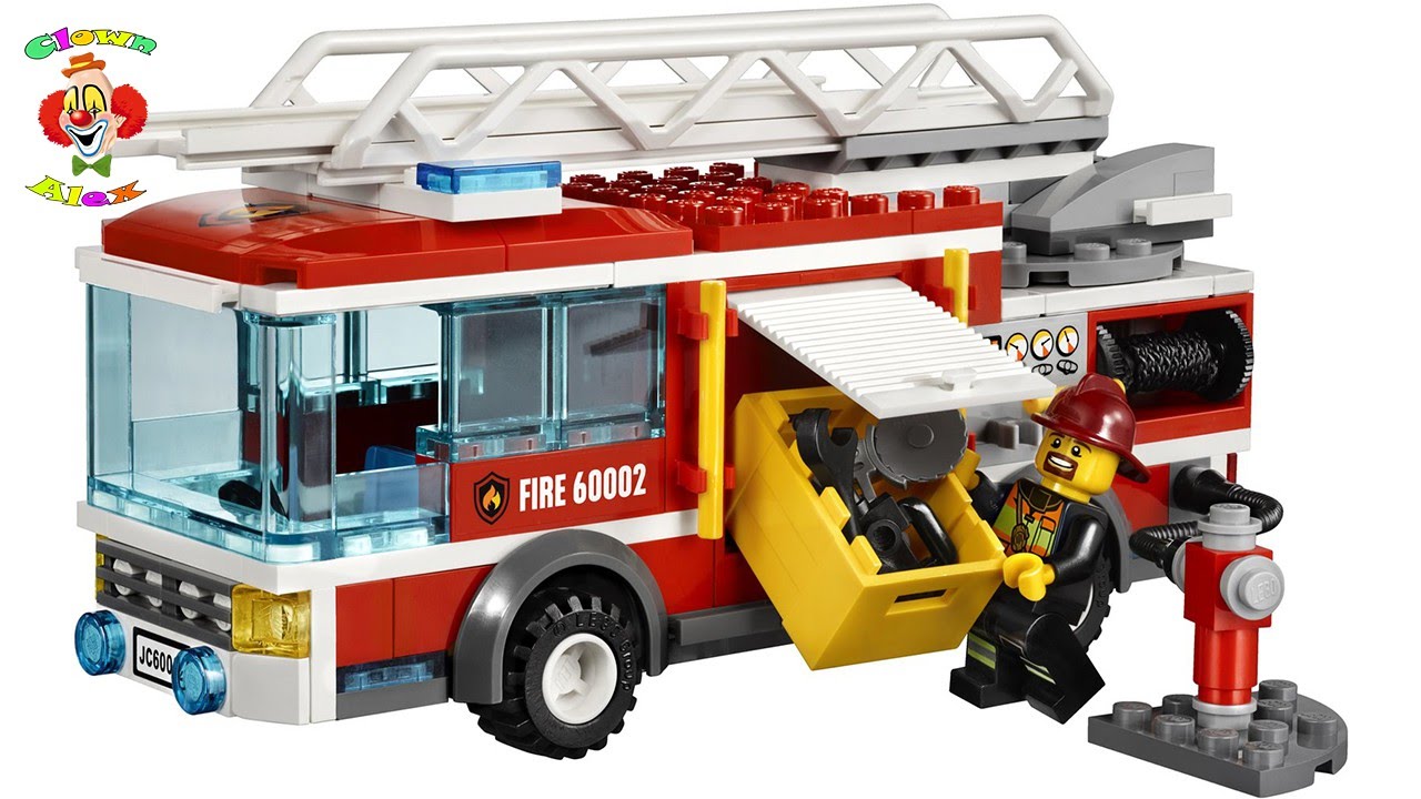 LEGO CITY FIRE STATION 60004, Lego camion dei pompieri polizia Giocattoli  per bambini piccoli maschi 