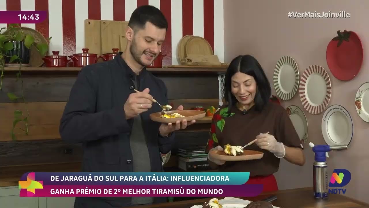 Moradora de Jaraguá do Sul é vice-campeã em mundial de tiramisù na Itália