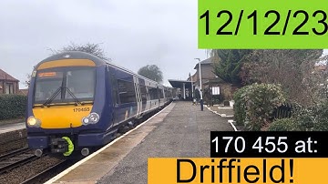 170 455 arriving and departing Driffield with 2 tones