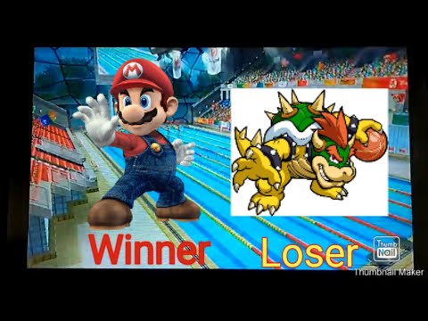 Mario And Sonic At The Olympic Games Bowser Loses To Mario In 100m Freestyle