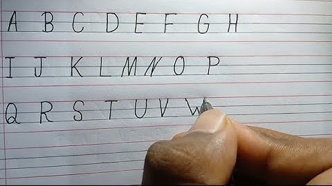 How to write English capital letters | Cursive writing A to Z | Cursive handwriting practice | ABCD