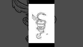 First drop of Inktober 2026; Day 1: Apple #inktober #shorts #art  #reels  #sketch