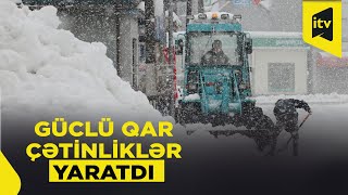 Yaponiyaya Rekord Miqdarda Qar Yağıb Şərhsi̇z