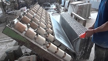 1 LXM auto polishing machine-slab loading