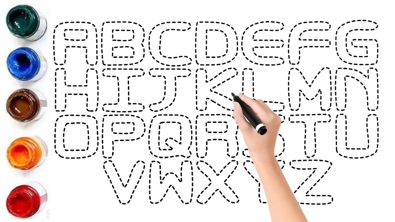 Kids Learn to Draw & Paint Alphabet A to Z π¨ | Capital Letters for ...