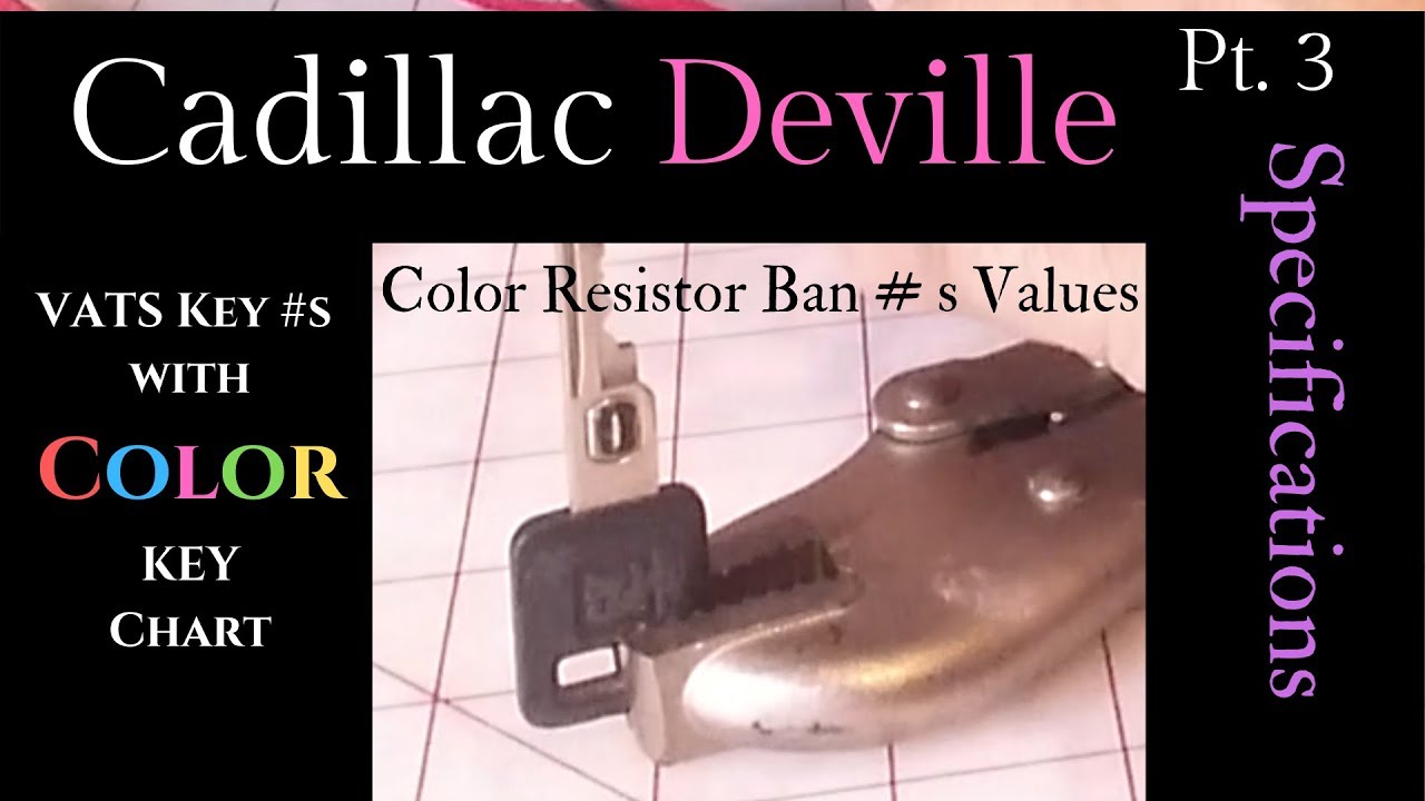 Cadillac | Vats key | Color resistor band chart | Immobilizer | DIY
