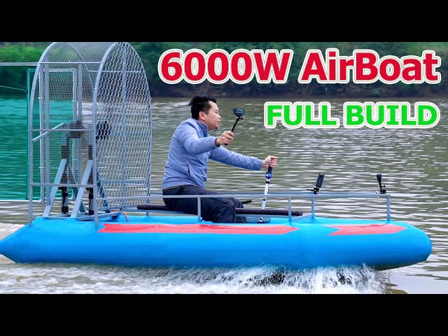 DIY 6000W Airboat using Twin Brushless Motor class=