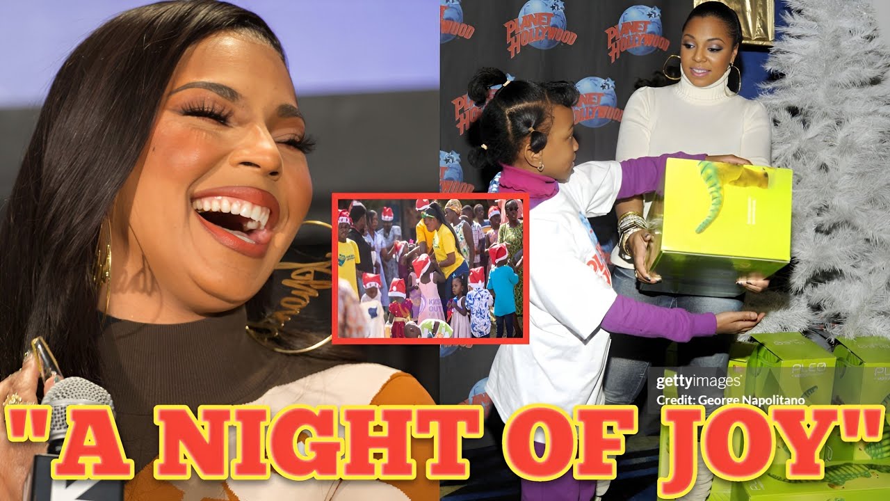 Ашанти устроила грандиозную, экстравагантную благотворительную рождественскую вечеринку в Лос-Анд...