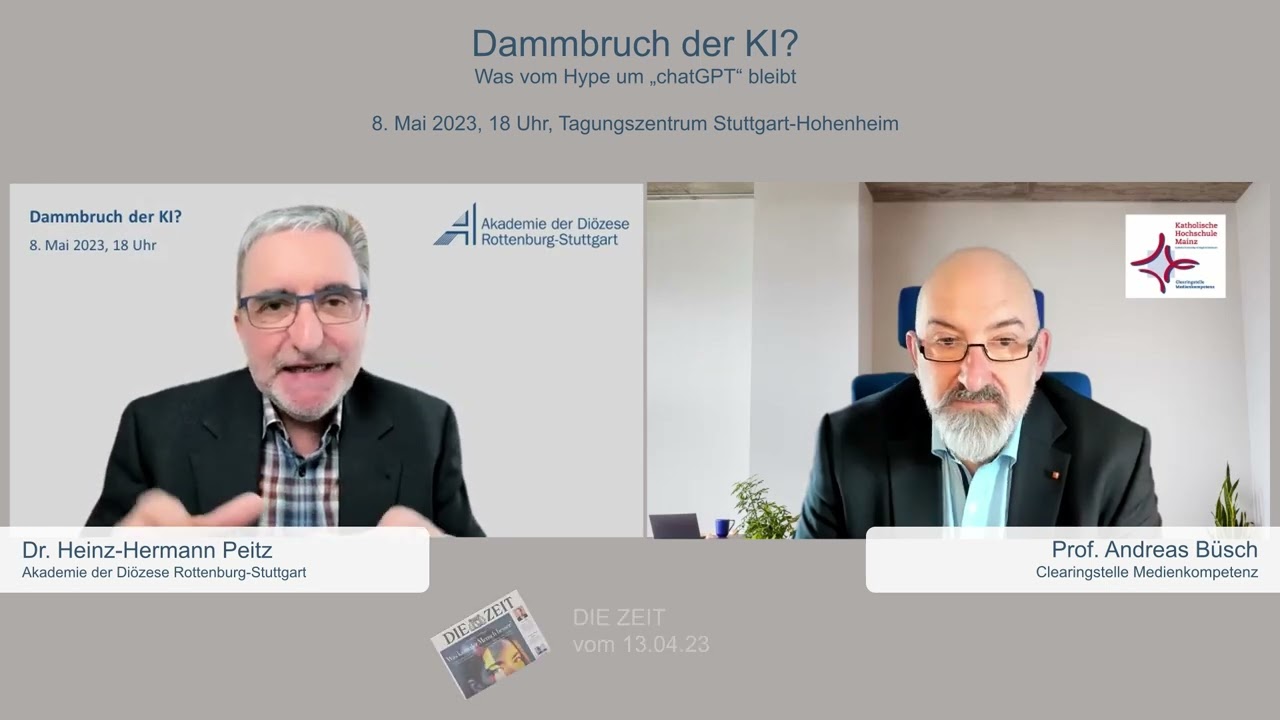 Vorgespräch zur Abendveranstaltung