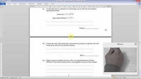 EDEXCEL Physics Unit 5 Astrophysics ISP TASK 3 - Review questions 1