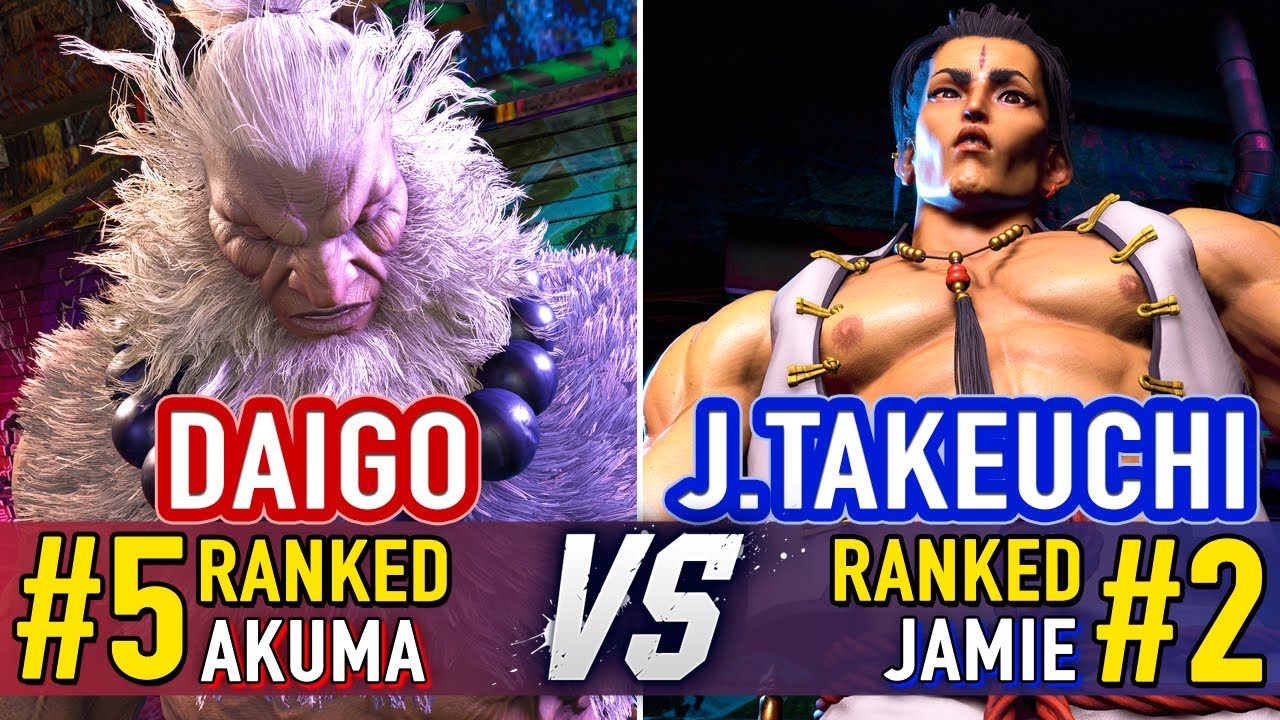 SF6 🤜 Daigo (#5 Ranked Akuma) vs John Takeuchi (#2 Ranked Jamie) 🤛 SF6 High Level Gameplay