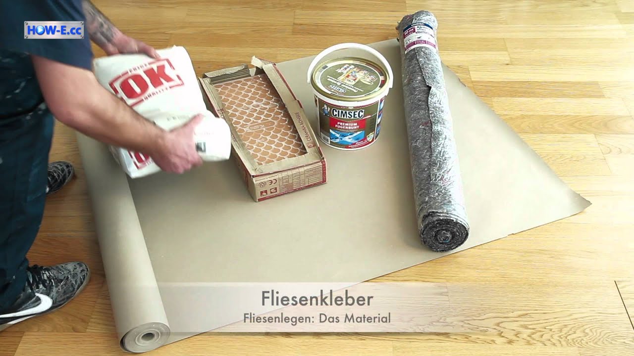 Fliesenlegen in 6 Teilen: Das Material - YouTube
