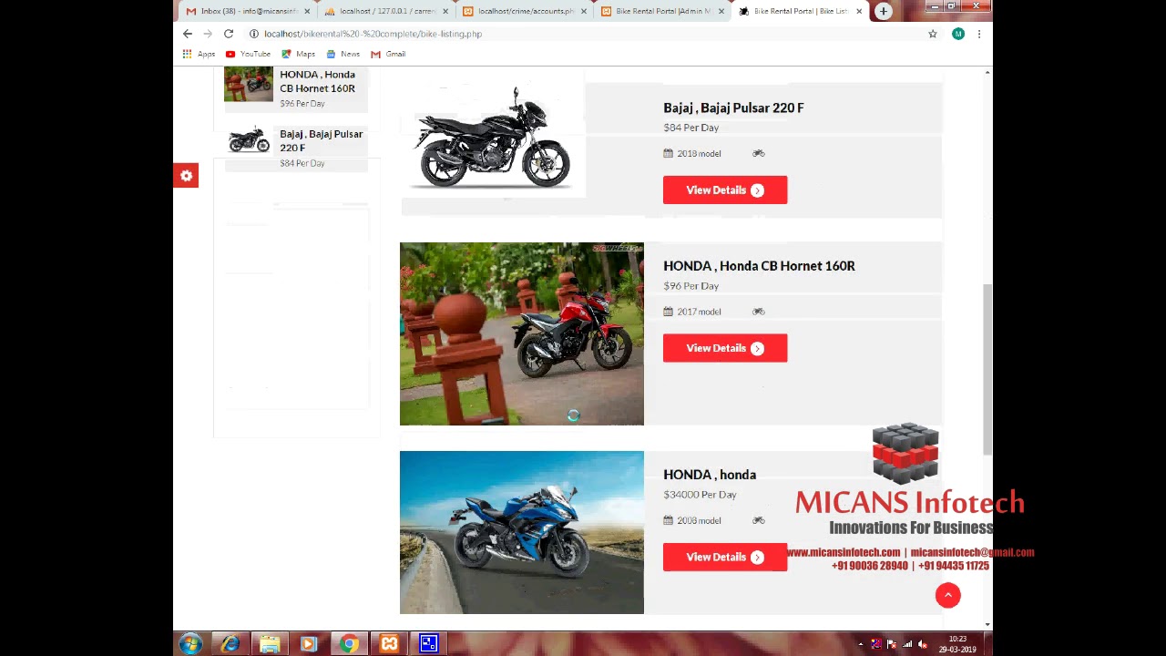 Online Bike Rental System PHP PROJECT YouTube