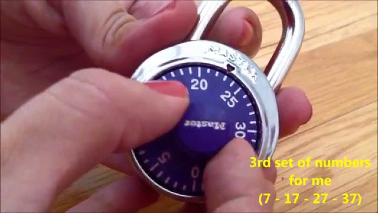 Master Lock 1500D Black Dial Preset Combination Padlock - Each