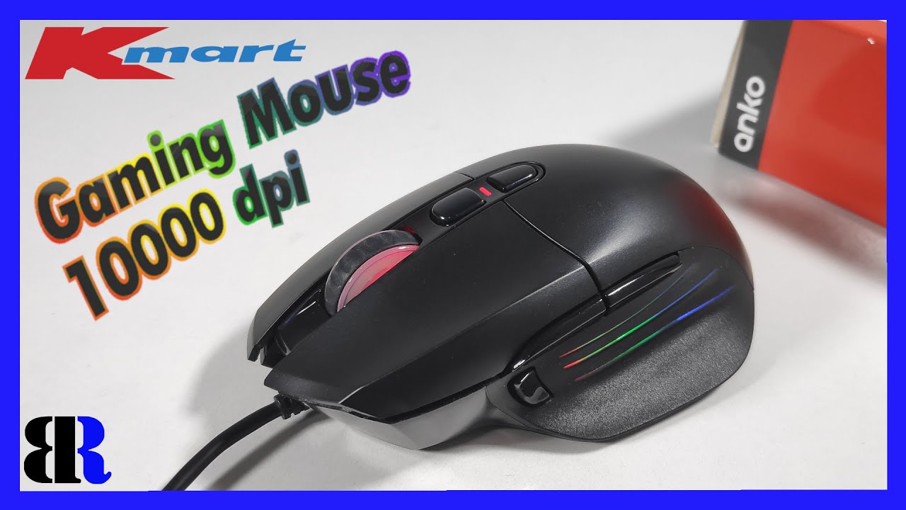 10000 DPI Gaming Mouse from Kmart (Aus) Unboxing + Testing RGB