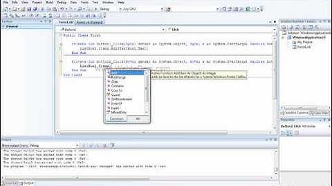 Visual Basic ListBox Kullanımı