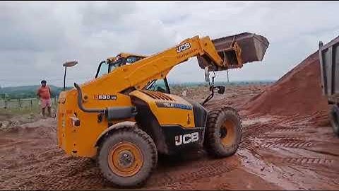 JCB 530-70 Telehandler - Loading M Sand @ Stone Crusher Plant near Bhopal